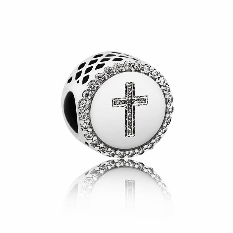 Pandora Faith Cross Charm Silver Egypt XW0629451